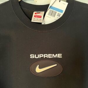 Supreme x Nike Jewel Crewneck Sweatshirt FW20 black Men’s medium NWT 100% auth